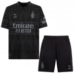 Günstige Fußballtrikots AC Mailand Kinder Fourth trikot 2023-24 Schwarze Kurzarm